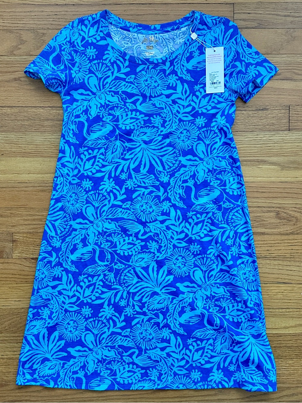 Lilly Pulitzer XXS NWT! Cody dress in 'Martinique Blue Jungle Oasis' 100% cotton - Picture 8 of 8